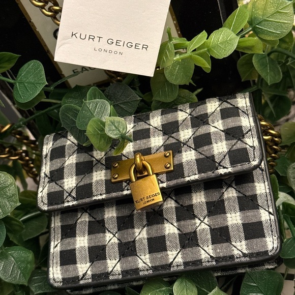 Kurt Geiger Handbags - Kurt Geiger London NWT Black and White Checkered Mini Bag